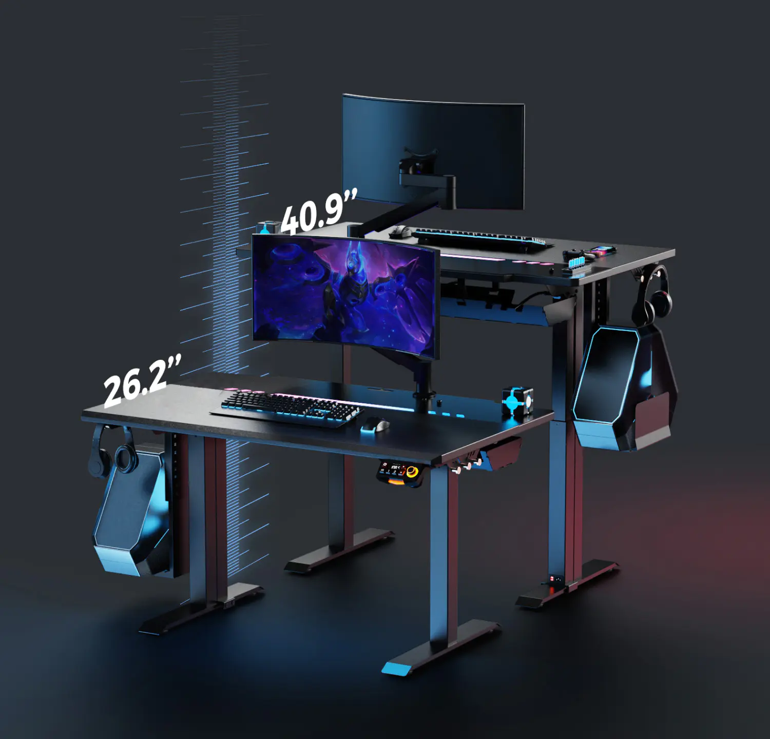 RGB Gaming Desk